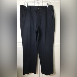 NORDSTROM Men's Chino Smartcare Slacks Pants Navy Blue 36x31
